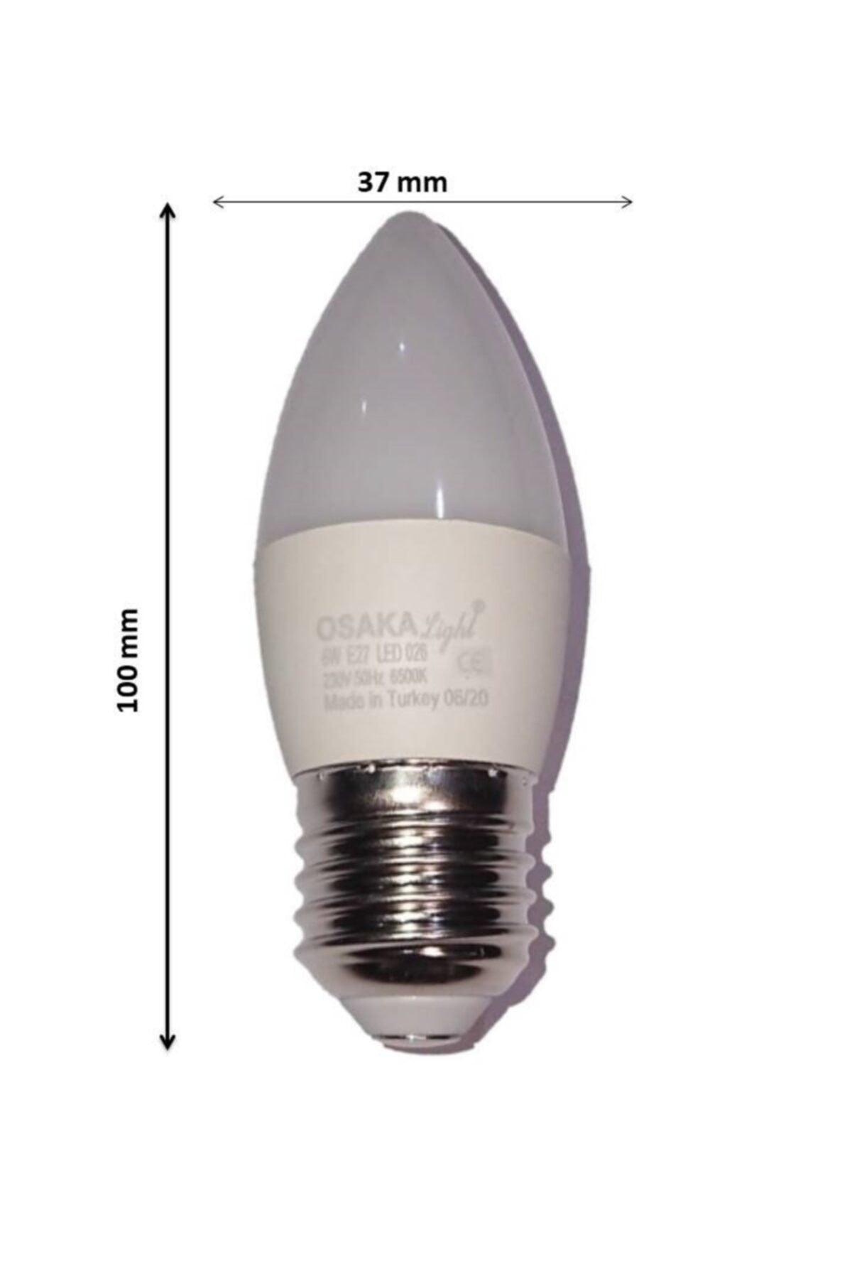 6w Led Bulb E-27 Socket White Light 12 Pcs