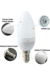 7 Watt E14 Thin Lampholder White Light Spark Plug Led Bulb