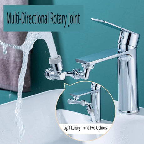 Universal 1080 Swivel Faucet Aerator Multifunction Faucet Extender Universal Swivel Splash Resistant Shower - Swordslife