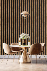 7610 Wainscot Panel Wooden Wall Bead Patterned Wallpaper 5,30 M² - Swordslife