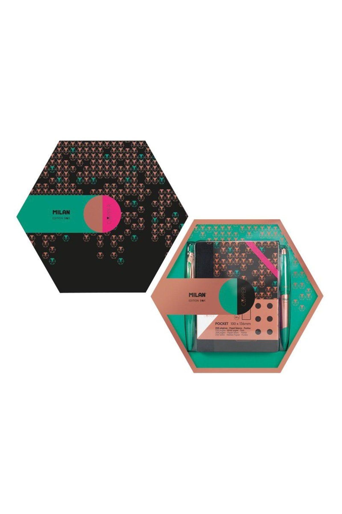 8741 Copper Hexagonal Green Gift Set 1