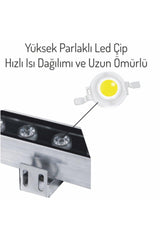 9w-25cm Wallwasher Led Yellow Exterior