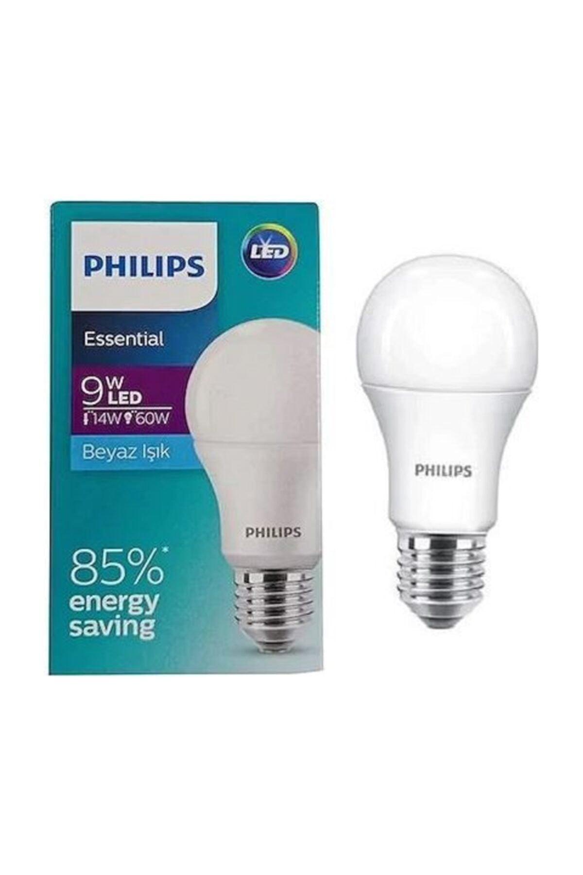 9w Essential Led Bulb E27 White Light with Socket (