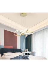 A Modern Pendant Lamp Power Led Chandelier Concept Product Gold Yellow Led Chandelier - Swordslife