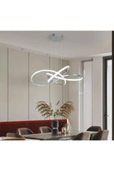 A Modern Pendant Lamp Power Led Chandelier White Light Chrome Led Chandelier - Swordslife