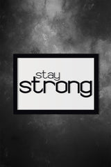 A4 Size 3d Decorative Wall Painting Stay Strong - Swordslife