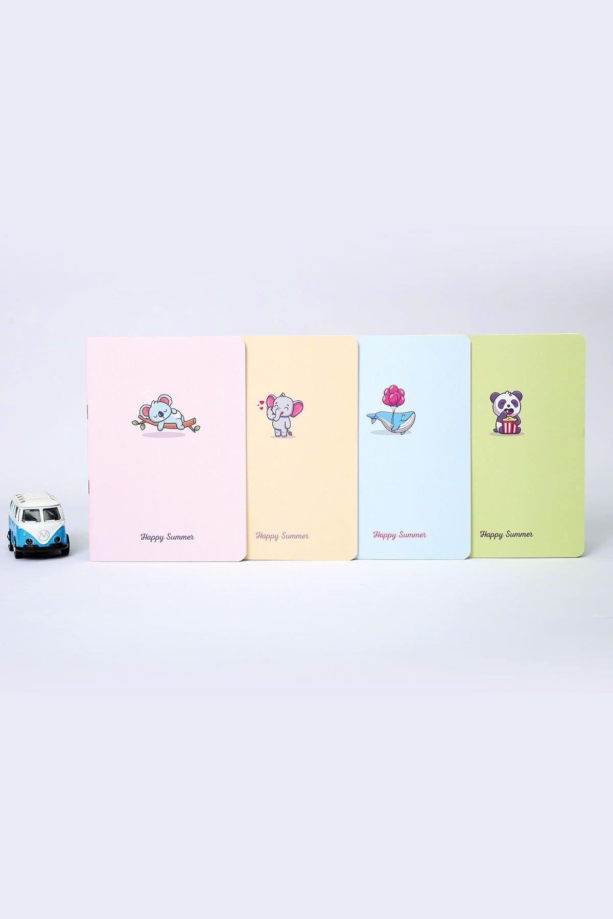 A5 Happy Summer Notebook with 4