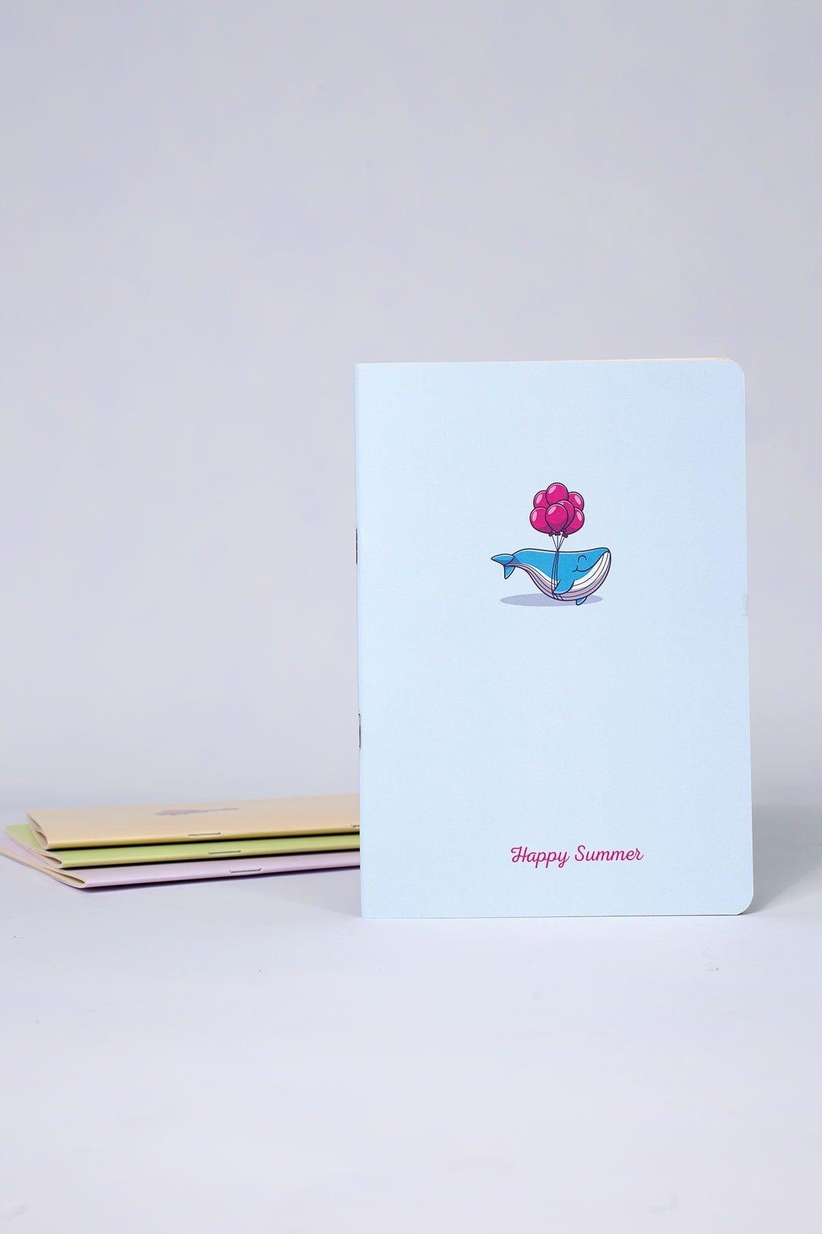 A5 Happy Summer Notebook with 4