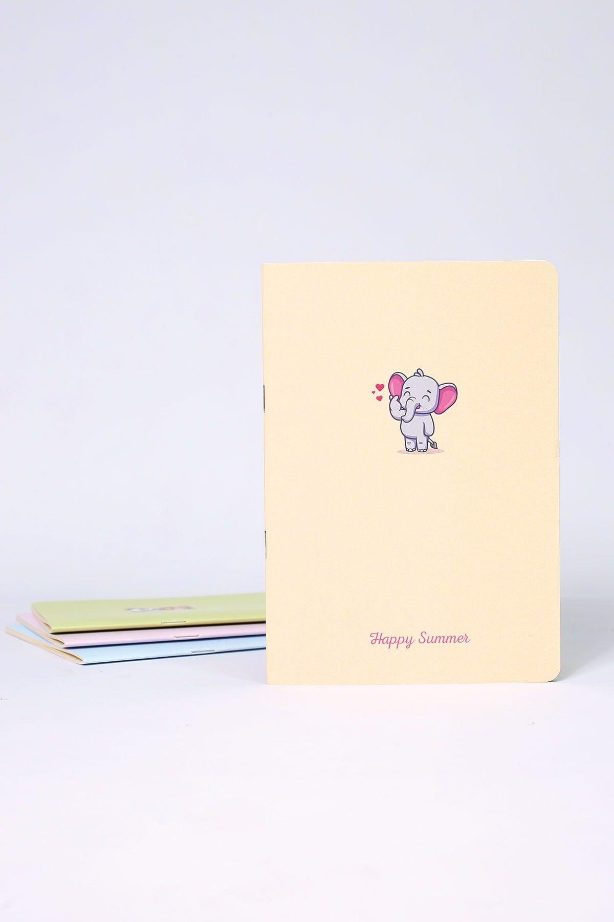 A5 Happy Summer Notebook with 4