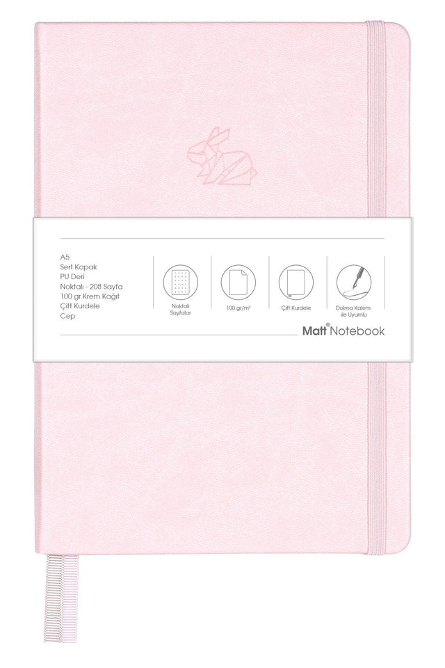 A5 Notebook Dotted Pink