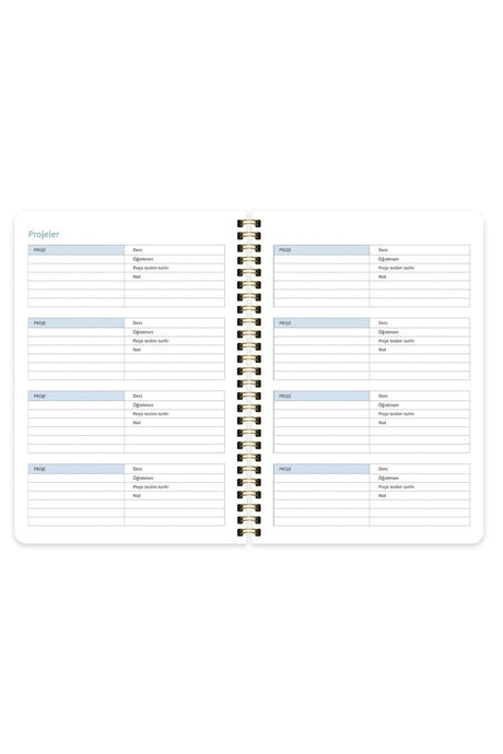 A5 Spiral Academic Agenda - Daisy