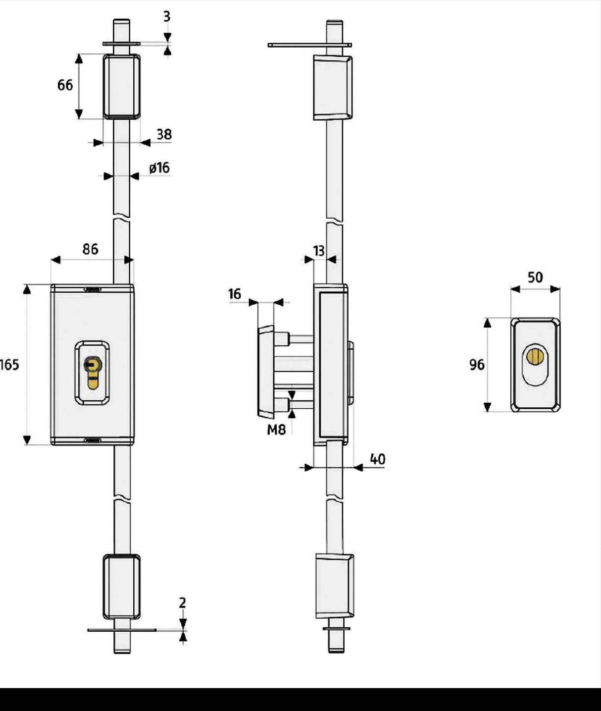 ABUS / Lower arm / TSS 550 / - Swordslife