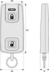 ABUS HomeTec Pro CFF3100 Wireless Remote Control - Swordslife