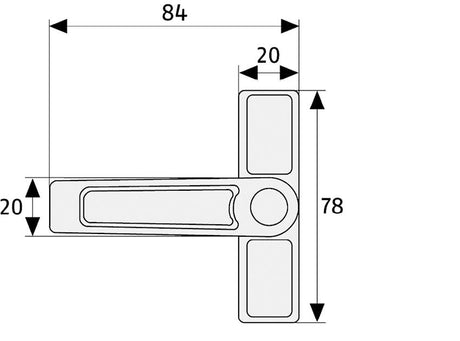 ABUS / Window lock / 2510 / brown / GL AL0145 - Swordslife