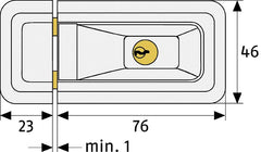 ABUS / Window lock / 3010 / brown / GL AL0125 - Swordslife