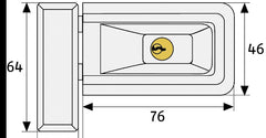 ABUS / Window lock / 3030 / brown / GL AL 0089 - Swordslife