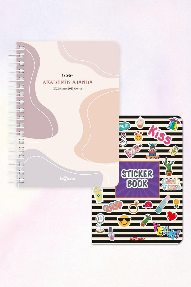 Academic Agenda Set 22/23 Lava Beige & Sticker