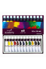 Academy Oil Paint Set 12x12ml