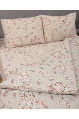 Blooming Flowers Duvet Cover Set, Cotton Ranforce Fabric, Double - Swordslife