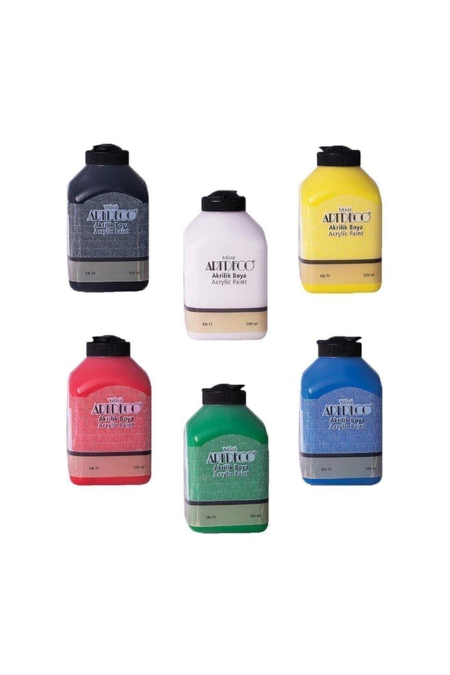 Acrylic Paint 500 Ml Set of 6