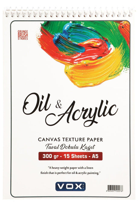 Acrylic Paint Book A5 - 300 gr - 15 Sheets