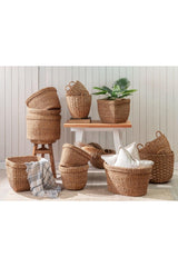 Aglaee Medium Wicker Basket - Soil 34x30 Cm - Swordslife