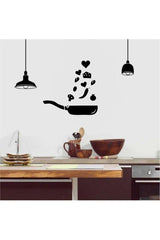 Wooden Black Kitchen Ornament Pan Wall Decor - Swordslife