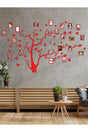 Wooden Family Tree 20 Framed - Red - Swordslife