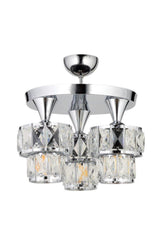 Ahu 3-Piece Chrome Miraç Cased Chandelier - Swordslife