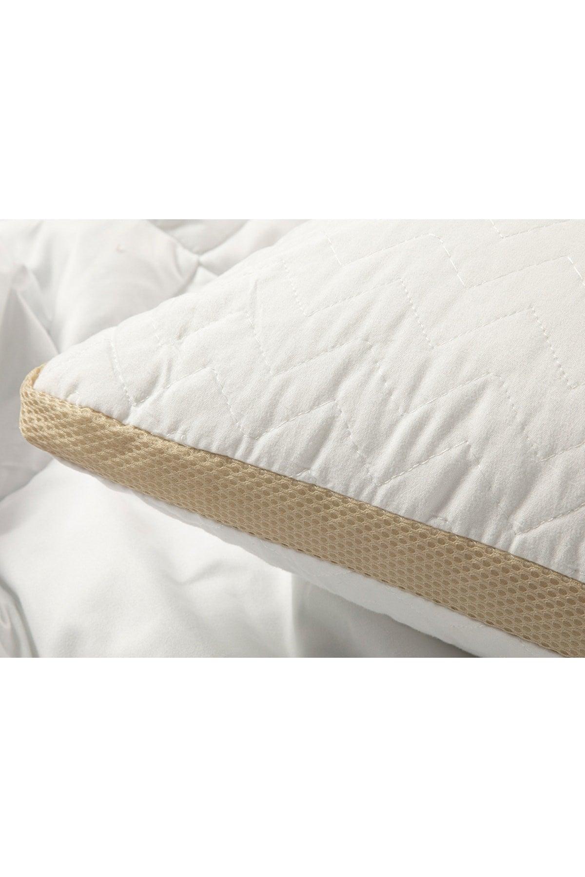 Air Plus Microfiber Pillow 50x70 Cm White – Gold - Swordslife