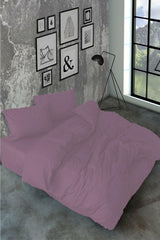 Akfil Cotton Plum Double Duvet Cover Set - Swordslife