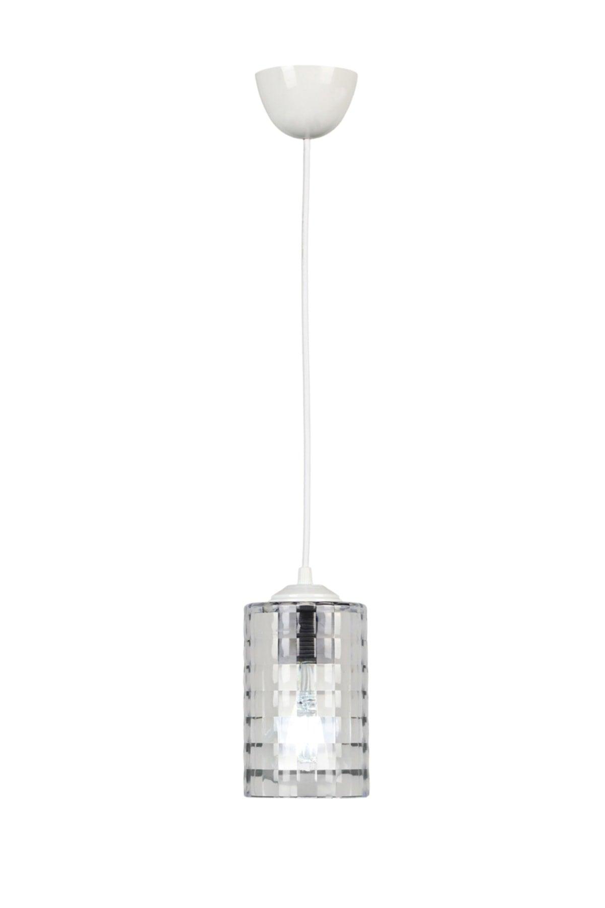 Akgün Single Chandelier White Transparent Acrylic - Swordslife