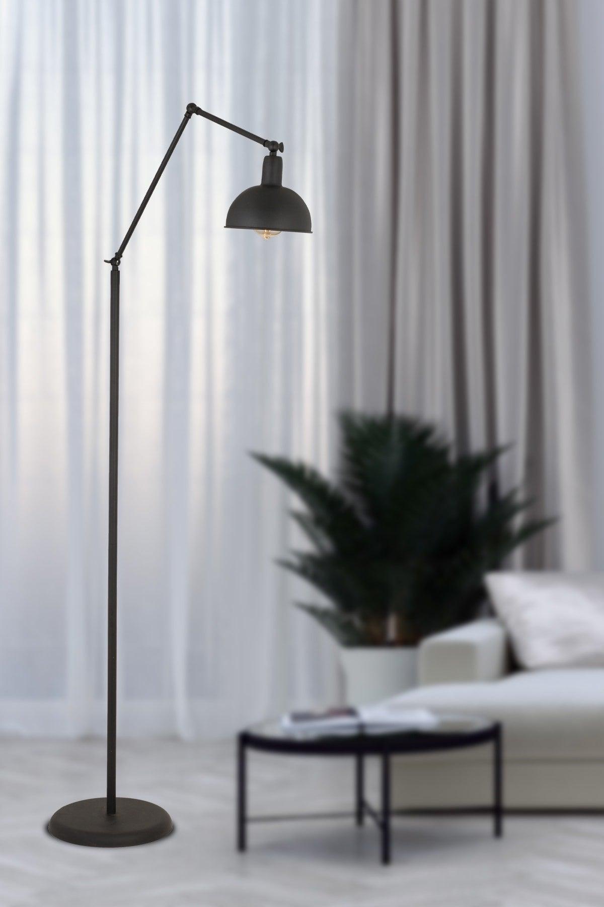 Aksu Black Decorative Design Modern Retro Metal Floor Lamp - Swordslife