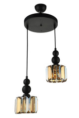 Alaba 2nd Chandelier Black Honey Stone - Swordslife