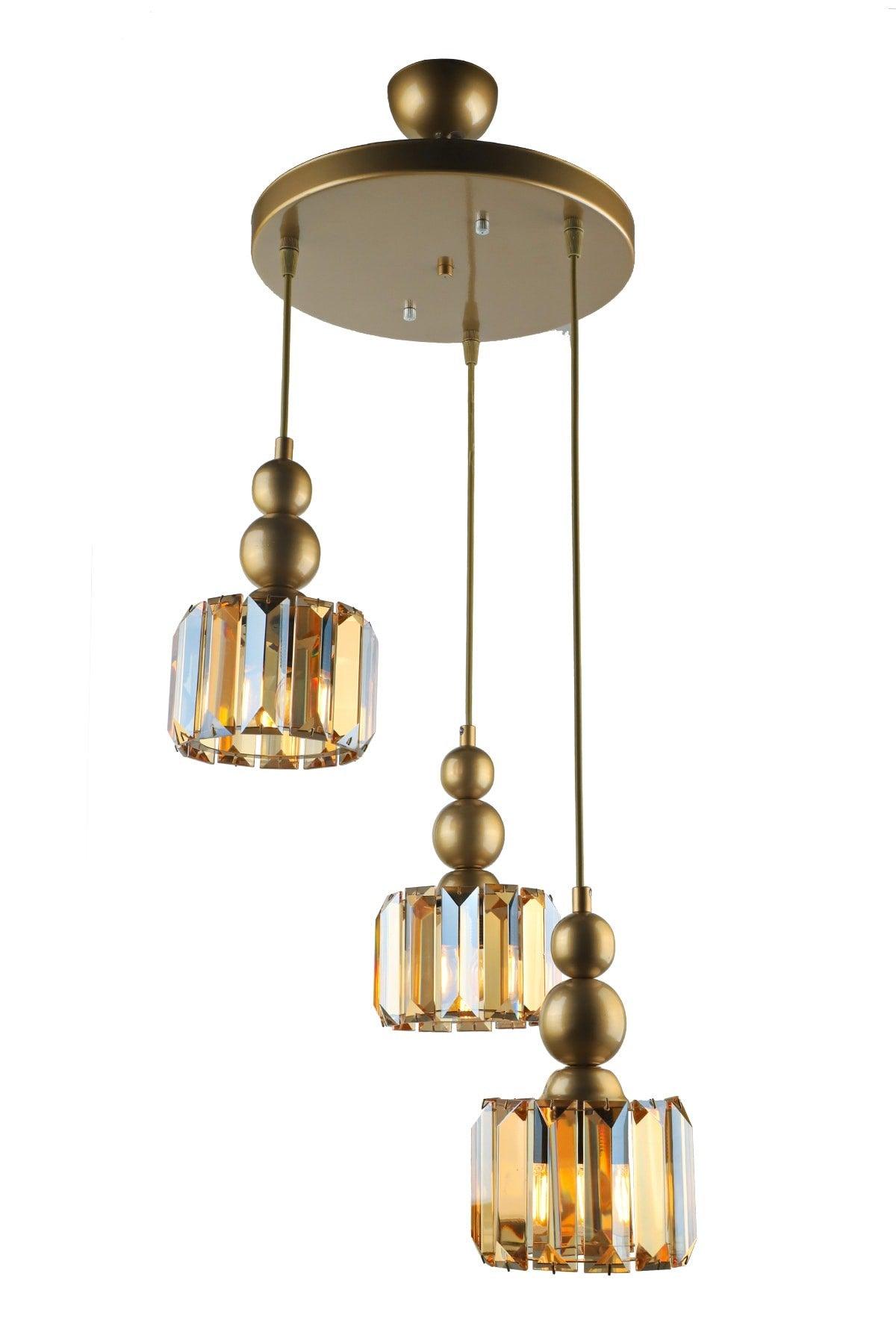 Alaba 3rd Chandelier Tumbled Honey Stone - Swordslife