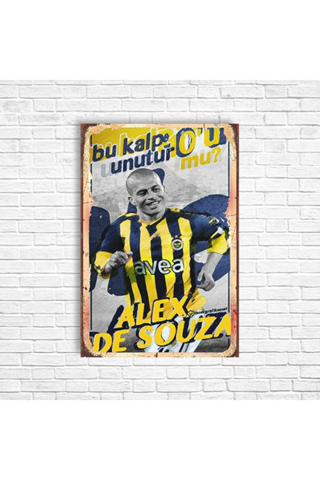 Alex Fenerbahce Retro Wooden Poster - Swordslife