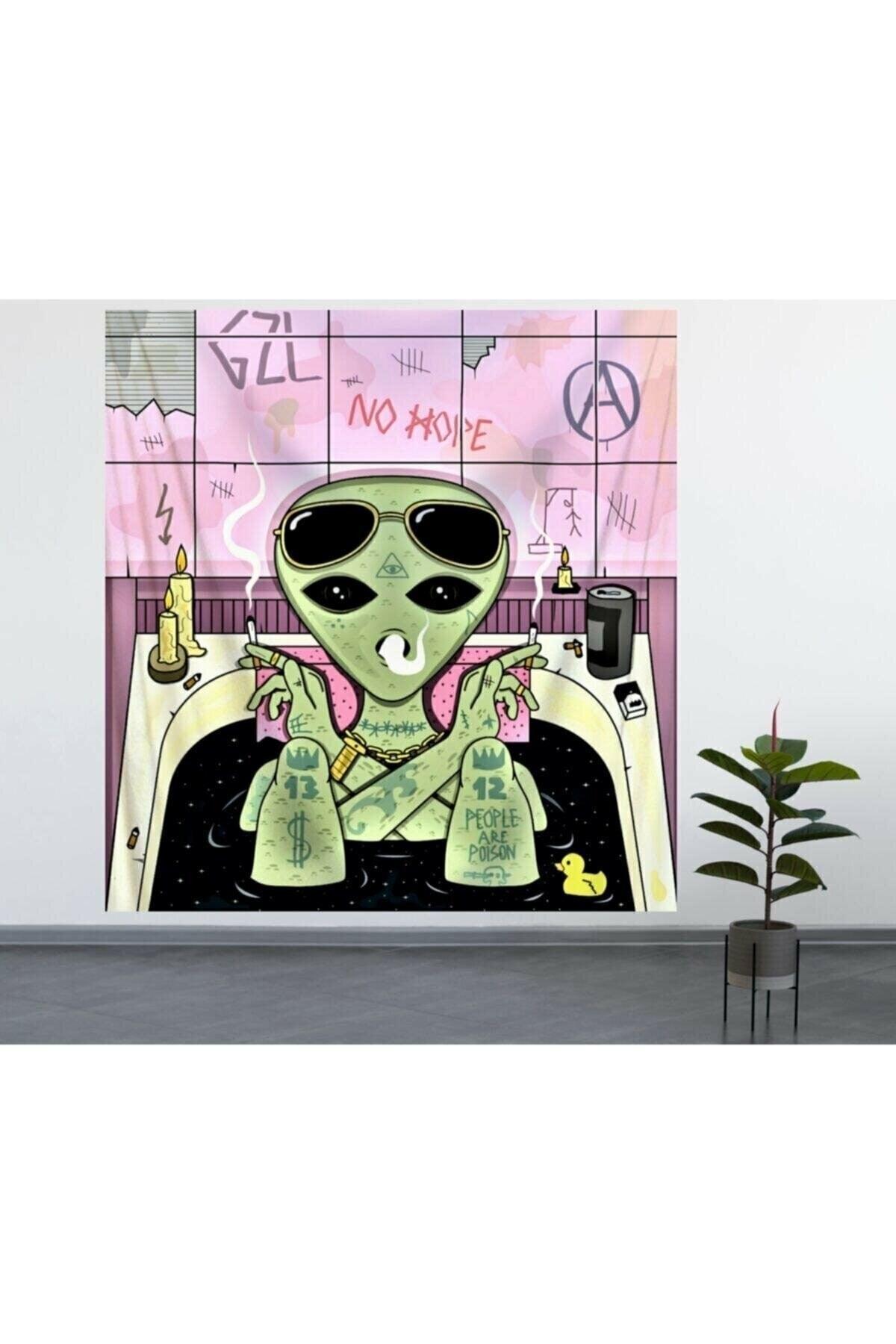 Alien Pattern Wall Cover / Tapestry Tapestry - Swordslife