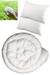 Aloe Vera Double Silicone Fiber Quilt 195x215 Cm 2 Pieces 800 Gr Beads Silicone Pillow - Swordslife