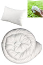 Aloe Vera Single Silicone Fiber Quilt Silicone Filled Quilt + 800 Gr Beads Silicone Pillow - Swordslife