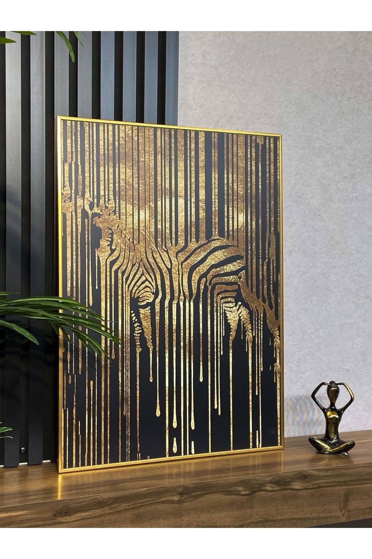 Gold Luxury Lamio Framed Decorative Wall Painting - Swordslife