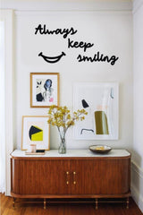 Always Keep Smiling Graffiti Decorative Painting Wooden Graffiti - Swordslife