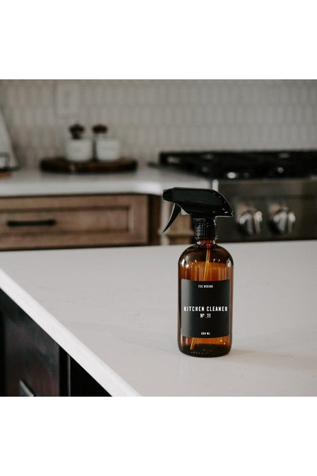 Amber Brown Glass Bottle Kitchen Cleaner Kitchen Cleaner 500 Ml Black Label - Swordslife