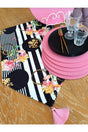 American Runner Striped Floral Pink 6 Piece Mdf Supla Set - Swordslife