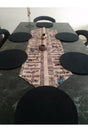 Placemat (6 Black Bottoms, 1 Ethnic African Women Patterned Runner) - Swordslife