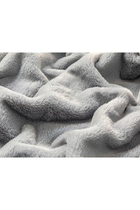 Amor Plush Throw 140x170 Cm Gray - Swordslife