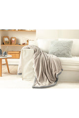 Amor Plush Throw 140x170 Cm Gray - Swordslife