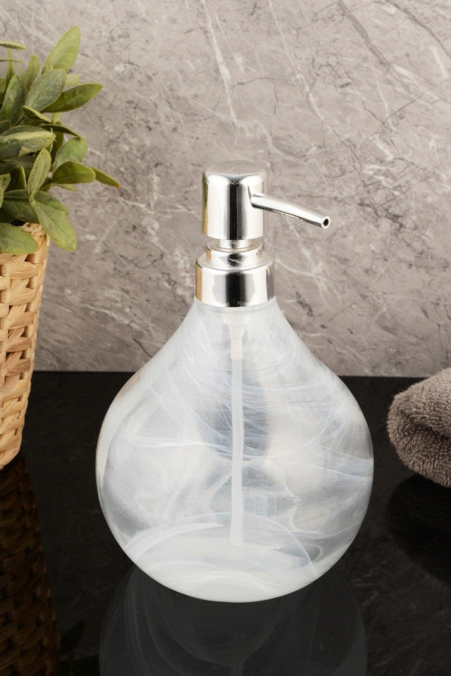 Ang Design Sapphire Glass Liquid Soap Dispenser – Transparent