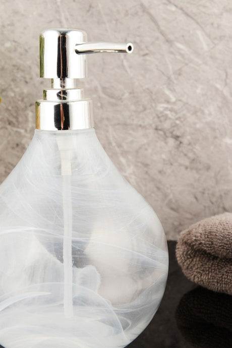 Ang Design Sapphire Glass Liquid Soap Dispenser – Transparent