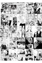 Anime Poster Set, Adhesive Back 80 Piece Manga Poster Collage Set, Anime Gift, Boxed Set - Swordslife