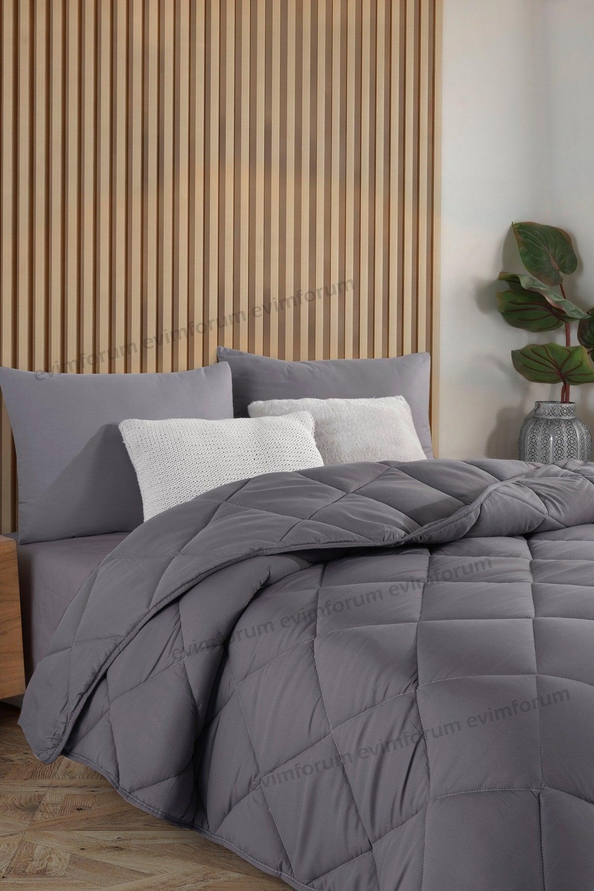 Anthracite Gray Soft All Seasons Duvet Double 195*215 - Swordslife